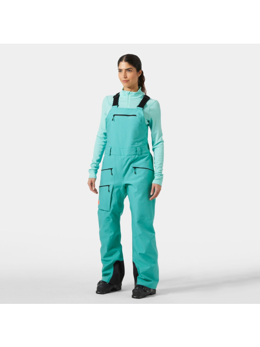 Helly Hansen W Powderqueen Bib 2.0 Pant Signal Green Denim Helly Hansen W Powderqueen Bib 2.0 Pant Signal Green Denim