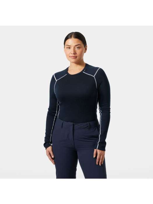 Helly Hansen Women Lifa Merino Midweight Crew Navy Helly Hansen Women Lifa Merino Midweight Crew Navy