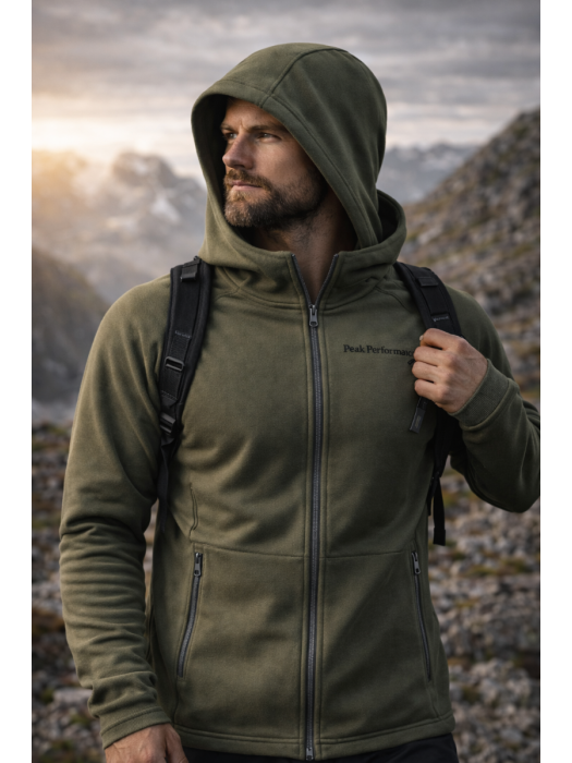 Men Chill Light Zip Hood model Men Chill Light Zip Hood model